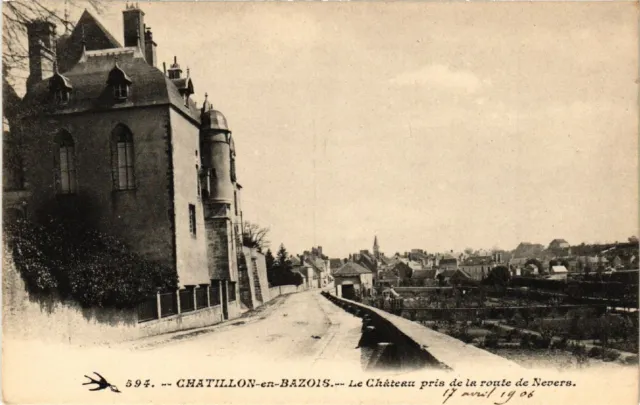 CPA AK CHATILLON-en-BAZOIS - Le Chateau taken from the road of NEVERS (518337)