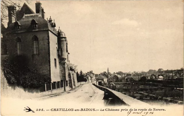 CPA AK CHATILLON-en-BAZOIS - Le Chateau taken from the road of NEVERS (518337)