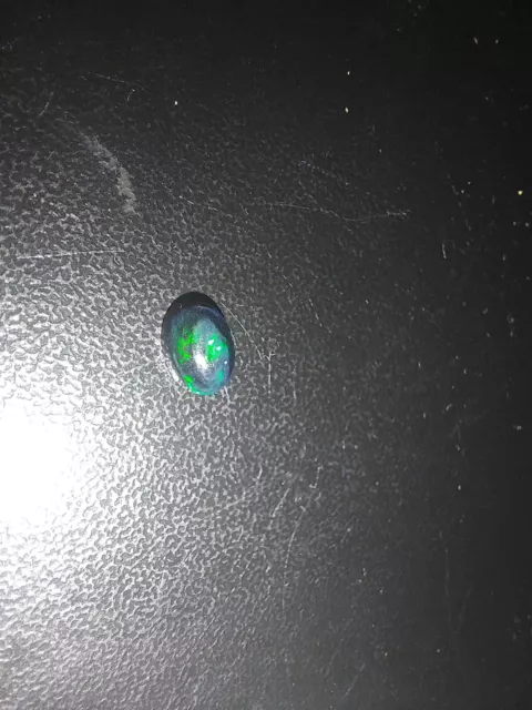 0.54 ct Solid Black Opal Premium Grade Opal Hunter Red Green Yellow Spectacular