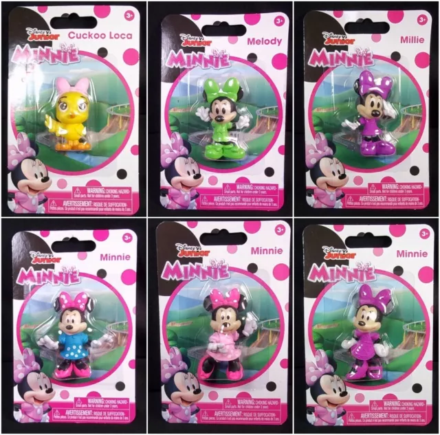Disney Junior Minnie Mouse 2" figures cake toppers 2019 Select from Menu