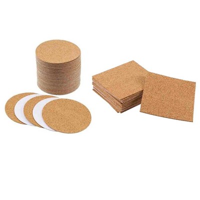 10pcs Pad Tazza Coppa Quadrata Pad Tappetino base sughero in bianco 