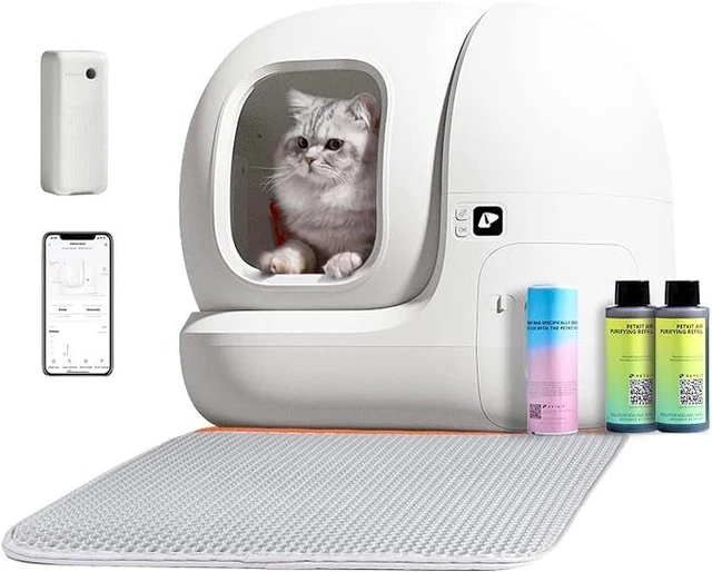 Furoomate F8-R 3-in-1 Cat Stepper – For Self-Cleaning Litter Box – Trapping Litter & Storage Tray – Used – Works Perfectly