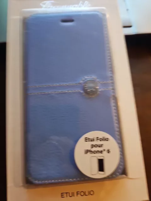 Faconnable Etui Folio Tasche Hülle Blau für Iphone 6, Iphone 6s