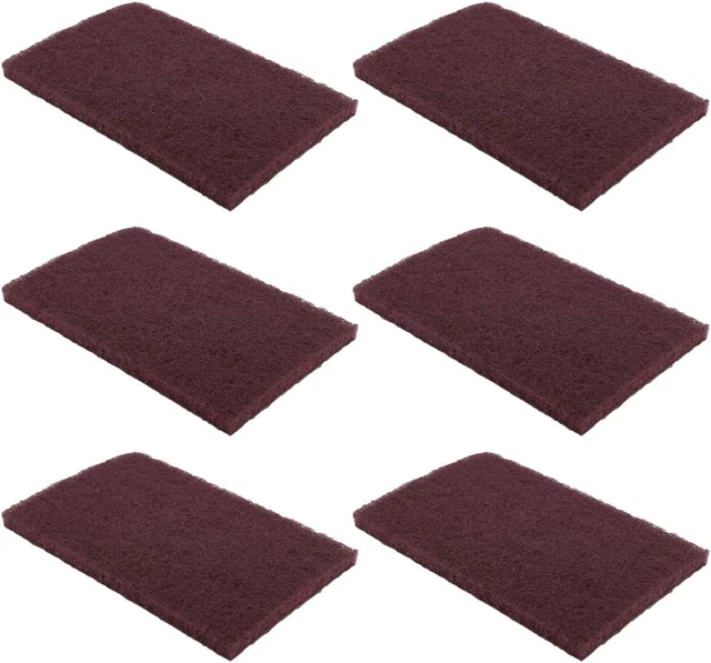 Bokwin 6Pcs 3M Scotch Brite 7447 Very Fine Grade General Purpose Sanding Hand Pa