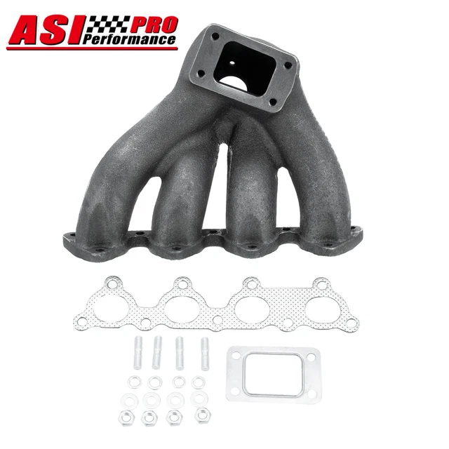 CAST IRON T3/T4 Top Mount Turbo Exhaust Manifold Fit 882000 Honda
