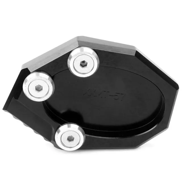 Sidestand Kickstand Extension Side Stand Plate Pad For VERSYS 650 KLX250 Black