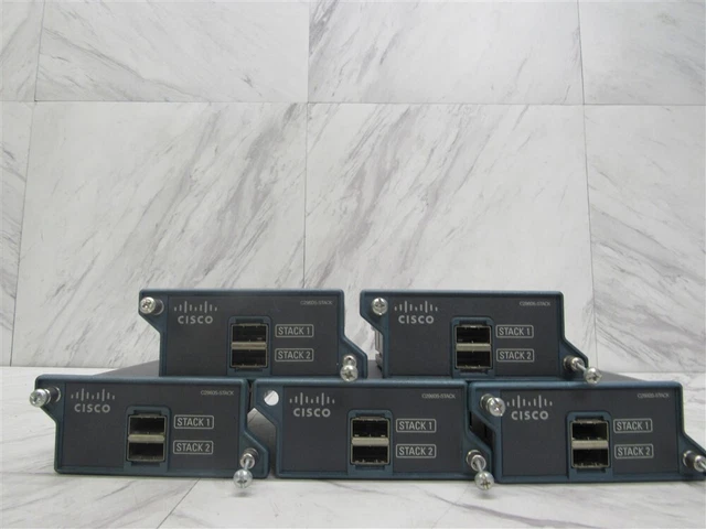 LOT OF 5 Cisco C2960S-STACK Catalyst 2960-S FlexStack-Plus Stack ...