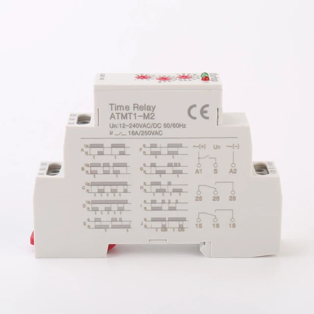 Indicatore LED Tempo Relè Controllo Temporizzazione Alta Precisione per Elettronica