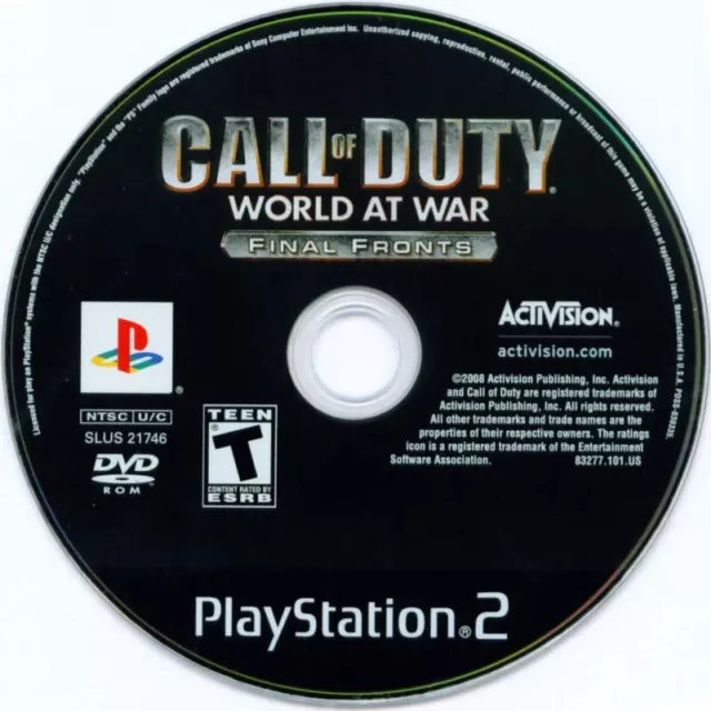 Cod waw ps2 discount