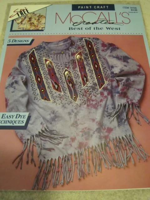 Folleto de colección Best of the WEST McCALL'S Creates Native American 14156 6 páginas 1993