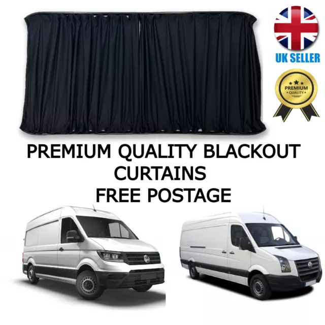 VW T6 T5 T4 BLACKOUT Curtain Kit BLACK Centre PASSENGER OR DRIVER SIDE  Curtains £26.30 - PicClick UK