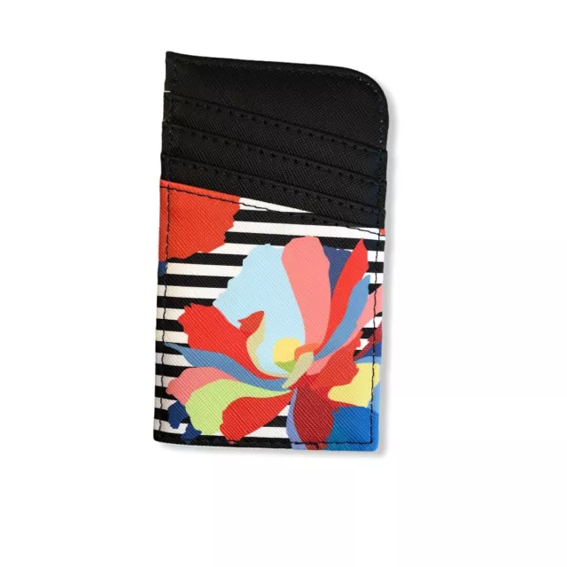 Credit Card Holder For Women RFID Blocking Slim ID Flowers Case Travel Scan Safe