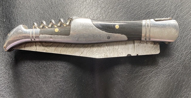 Couteau Pliant Assassin Knives Balbach Leo-3 Damassé - 62 HRC - Neuf