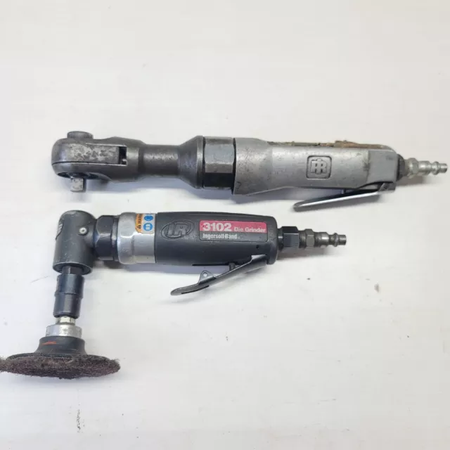 Ingersoll Rand 107 3/8" Dr Air Ratchet + IR 3102 Die Grinder