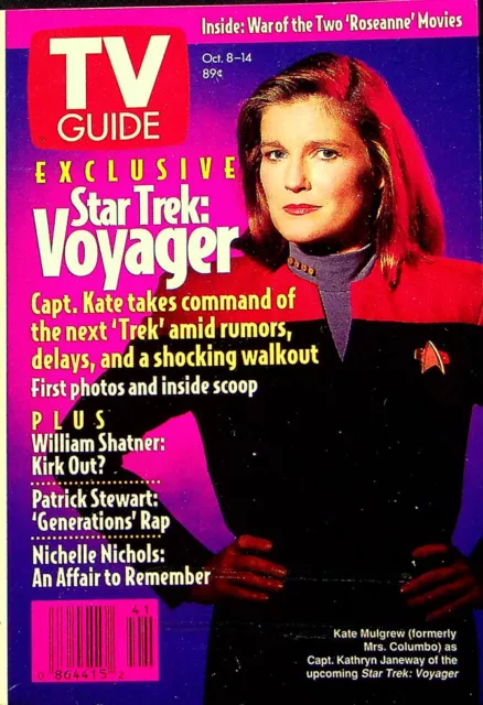 TV Guide October 8-14 1994 Vol 42 No 41 Star Trek Voyager Capt. Kate Y