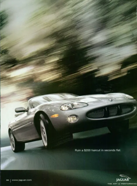 JAGUAR Car Magazine Print Ad   XK   2000's 1pg VTG 2001