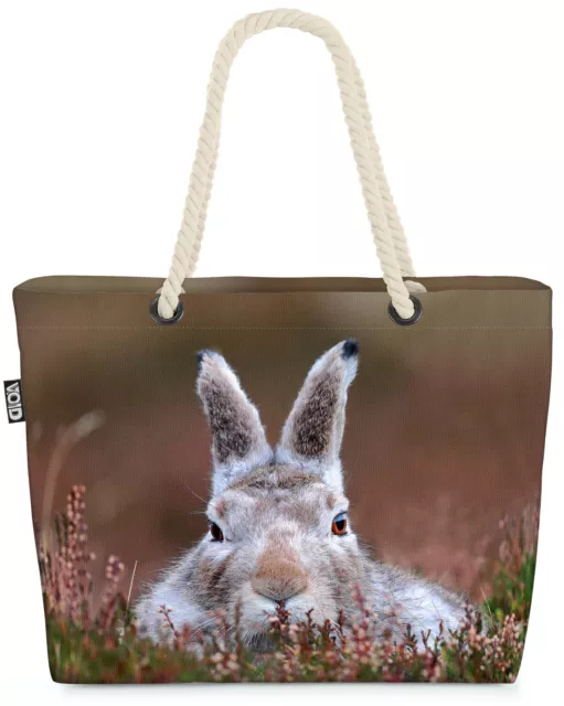 Hase Natur Garten Berge Beach Bag Ostern Osterhase Blumen Wiese Blumenmuster La