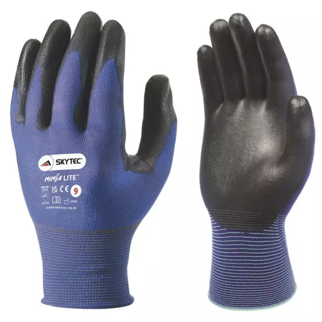 Skytec Ninja Lite Breathable Ultra-Thin Touch Screen Oil Grip Work Safety Gloves