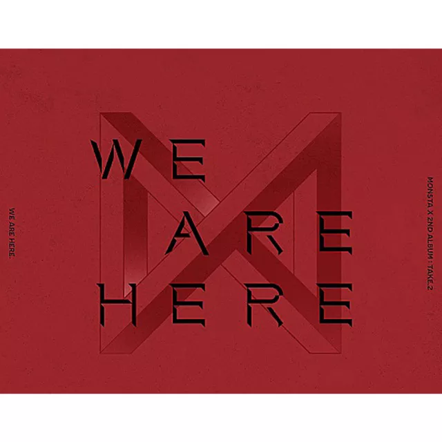 MONSTA X Take.2 We Are Here 2. Album CD + Buch + Polaroid + Karte + Etc + Tracking-Nummer