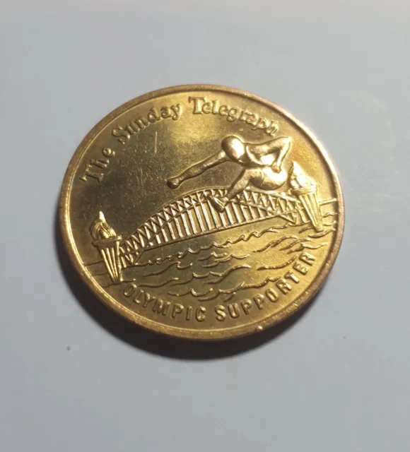 1992 - The Sunday Telegraph Olympic Supporter Medallion Kangaroo - Archived