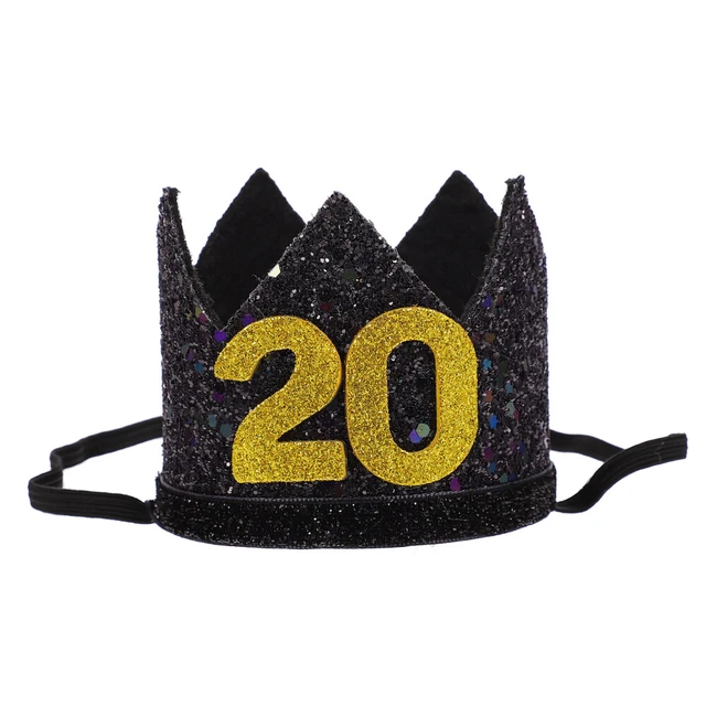 Cappello Per Mezzo Compleanno Bianco E Oro - Corona 1/2 Con Pompon, Regolabile, Per Foto E Festa, Adatto A 0-2 Anni