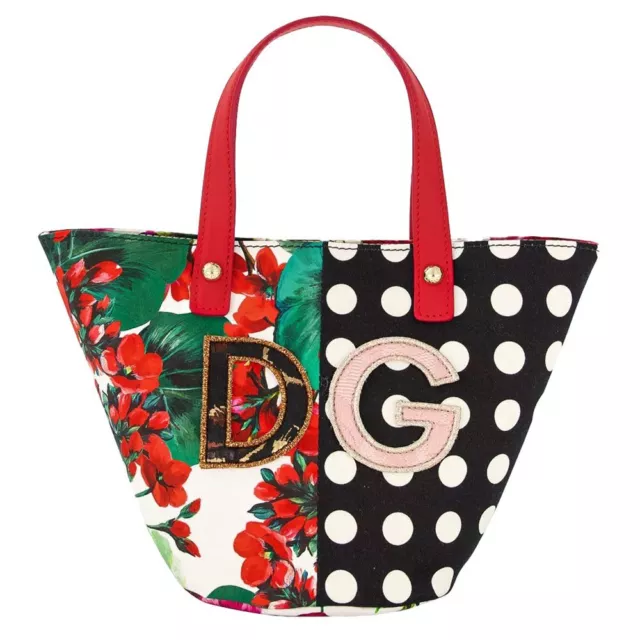 Dolce & Gabbana Multicolor Cotton Women's Handbag Authentic