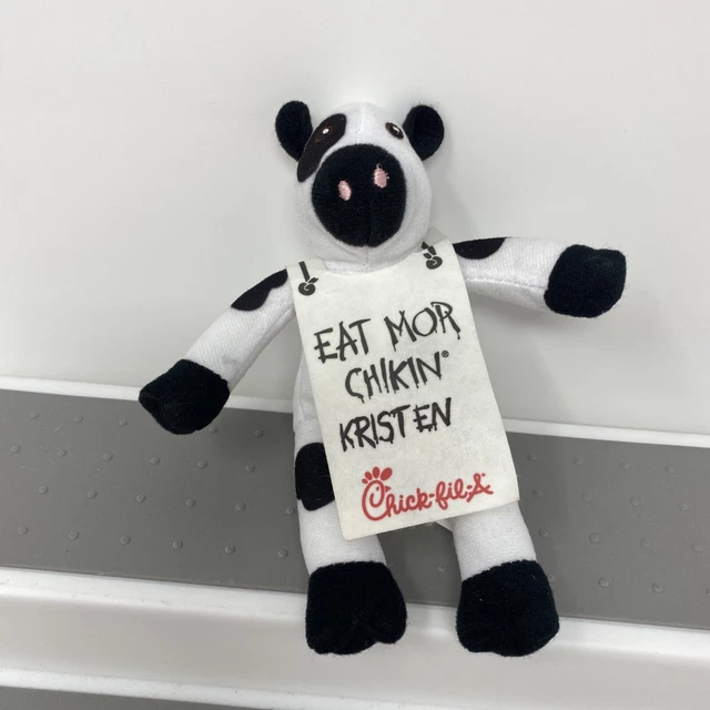 CHICKFILA COW PLUSH Eat Mor Chikin Stuffed Cow 6 Inch Soft Toy