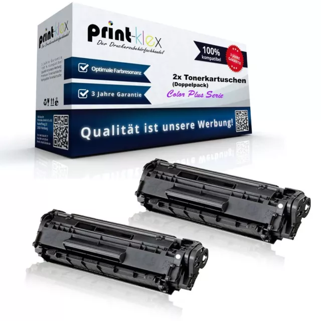 2 cartucce toner laser per HP LaserJet-Pro P 1102 w 1103 La - Color Plus serie