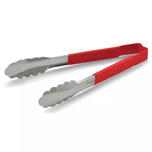 Vollrath Red Utility Grip Kool Touch Tong 9" - DC247