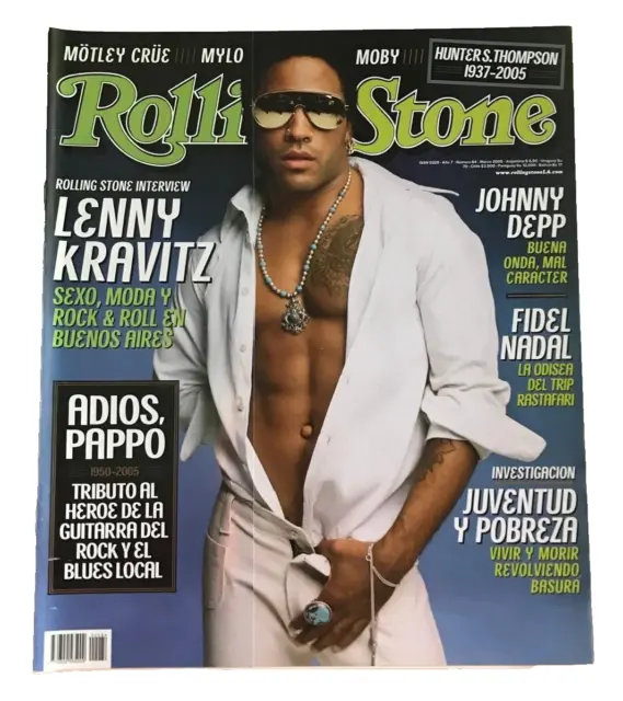 LENNY KRAVITZ - PAPPO - GWEN STEFANI - ROLLING STONE Magazine Argentina 84 2005