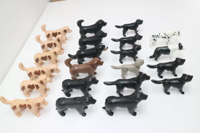 playmobil dog puppy chien perro hound cat set of 16 animal pet zoo farm  mansion