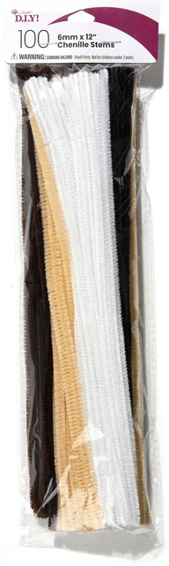 Tallos de oruga CousinHAZLO TÚ MISMO 6 mmx12" 100/paquete animal CHNSTM-00491