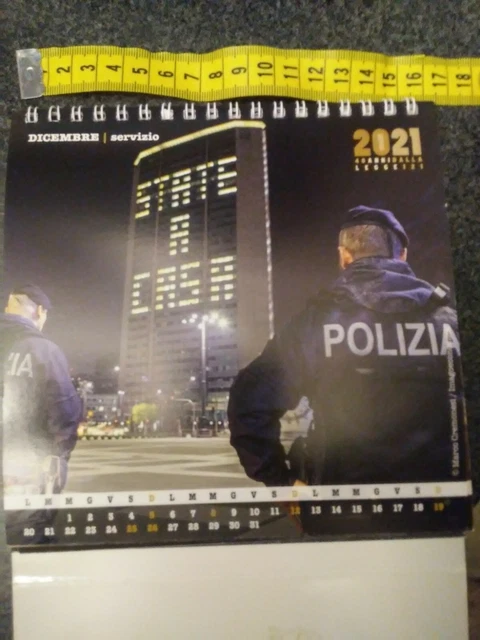 Calendario Da Tavolo. Polizia 2021 Collezione