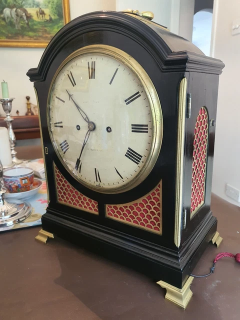 A Fine Georgian Ebonised Fusee Bracket Clock by John Anderson London c1800