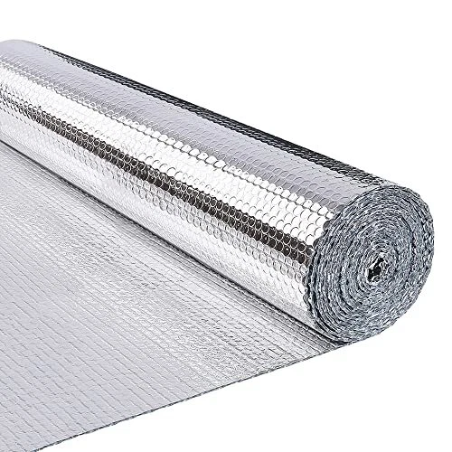 VOUNOT Isolant Thermique en Film Aluminisé a Bulles Double Face 3mm Résistant po