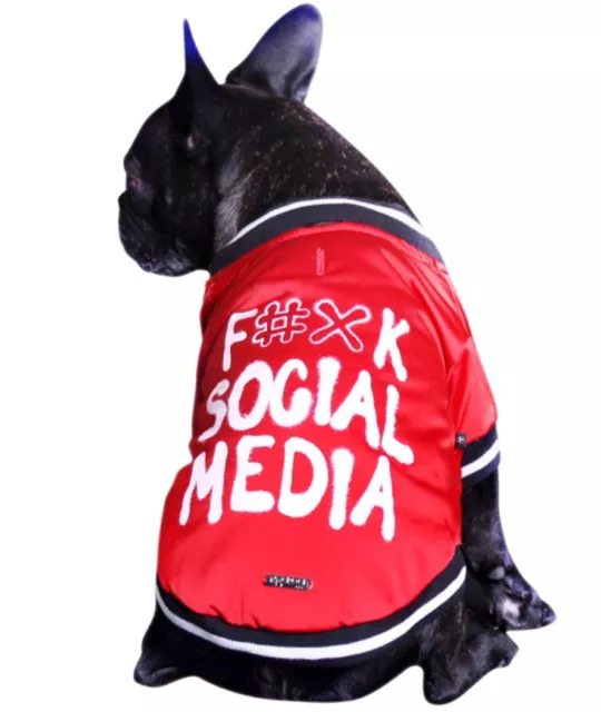 Social Media abrigo acolchado impermeable con forro polar para perros Croci