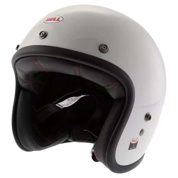 Bell Custom 500 Open-Face Motorcycle Motorcycle Helmet White