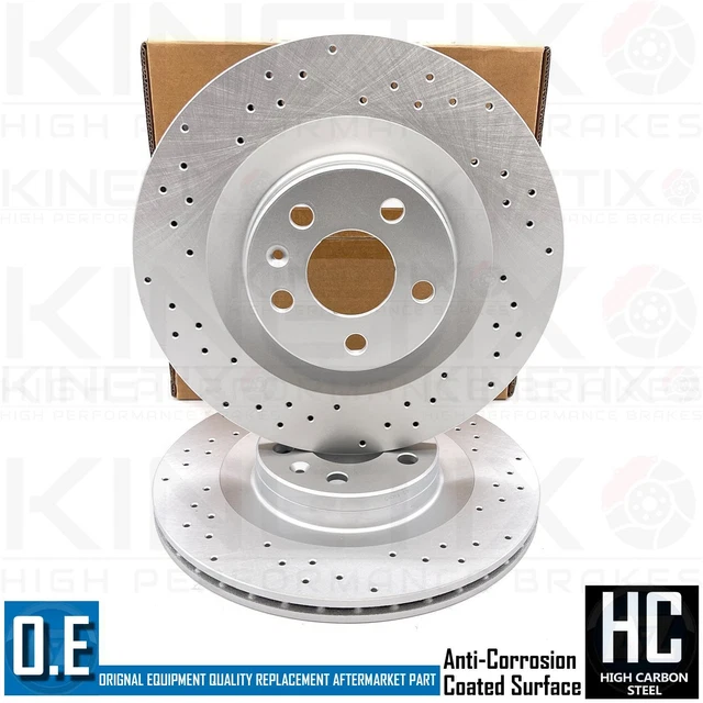 Pour Volvo V60 D3 D4 T4 T5 T6 T8 Arrière Cross Perforé Frein Disques Paire 320mm