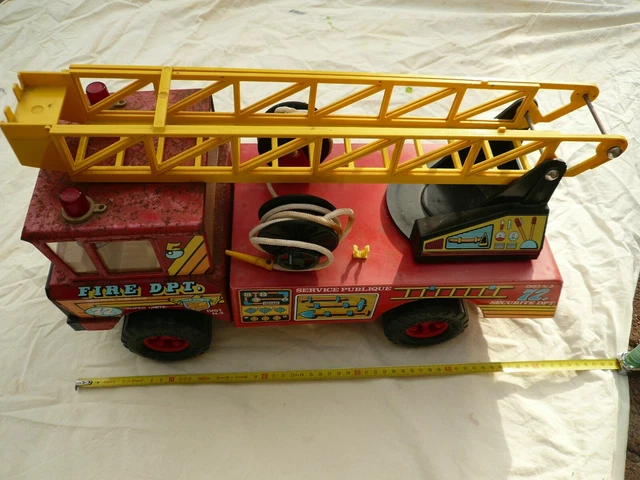 Camion-échelle de pompiers tôle & plastique GAMA (années 1970