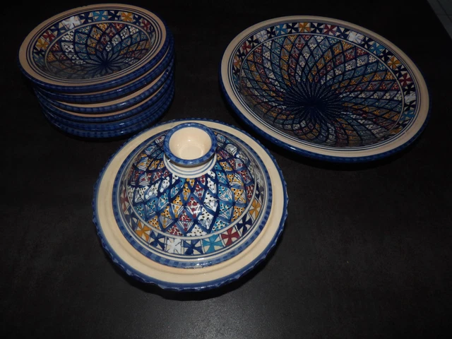 Antikdéco59: TAJINE MAROCAIN ANCIEN CERAMIQUE