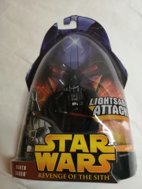 Star Wars Revenge of The Sith Darth Vader Lightsaber Attack Figure BNIB