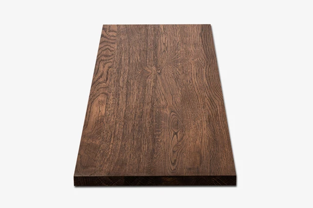Scaffale scaffale a parete livello di posa ripiano rovere rovere rovere selvatico 20 mm DL noce oliata
