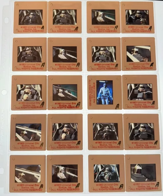 Ultimo Starfighter 1984 Lotto Di 20 Originale 35mm Trasparenza Slides Dan o '