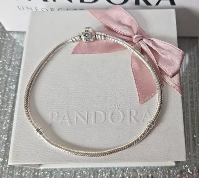 Genuine Silver Pandora Moments Snake Charm Bracelet 23cm S925 ALE *BOXED*