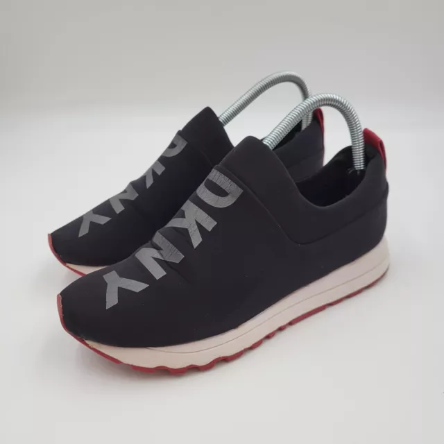DKNY WOMENS JADYN Black Red Soles Slip On Shoes Sneakers Size 8.5 ...