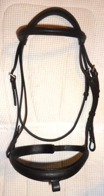 STUBBEN  English Bridle- Raised - Quality, Brown Leather - Full/Horse Size -NICE