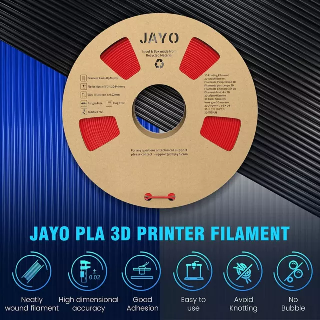 JAYO PLA Matt PLA+ SILK PETG 1,1KG 1,75mm Filamento de impresora 3D ABS TPU 500G 2