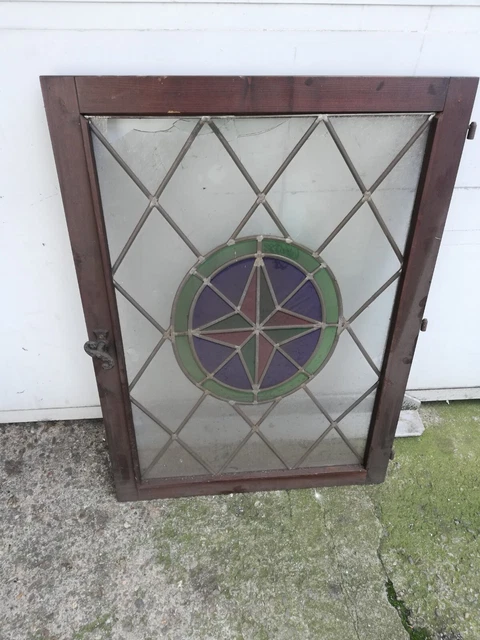 Fenster Element Bleiverglasung Gaststätte Brauerei Glas Vintage Kneipe