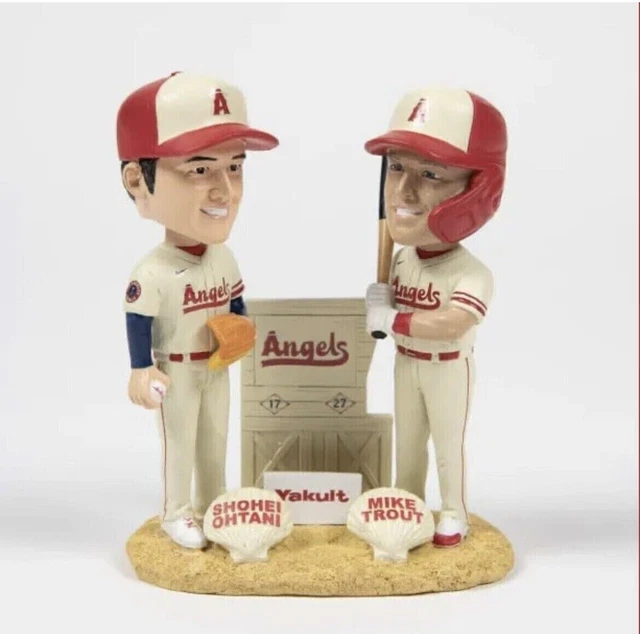 SHOHEI OHTANI MIKE Trout 2023 Angels DUAL Bobblehead SGA EUR 99,31 PicClick FR