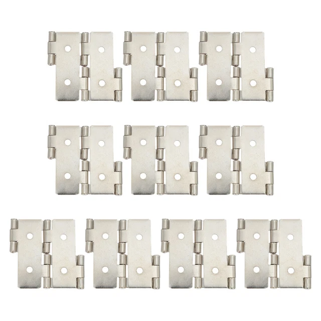 10 Pcs Double Door and Window Hinge Gate Corner Cabinet Hinges Iron Closer Auto
